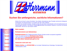 Tablet Screenshot of herrmann-bauelemente.de